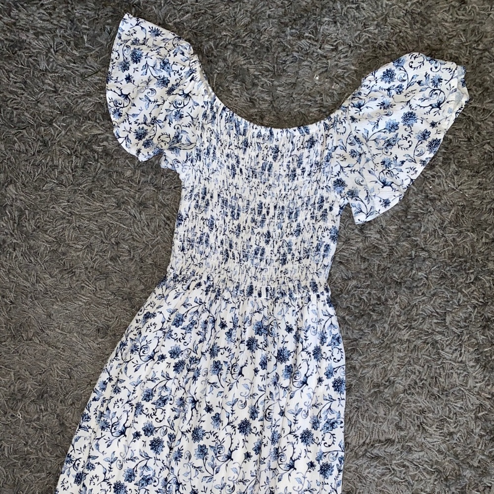 Kendall and Kylie floral off the shoulder dress!